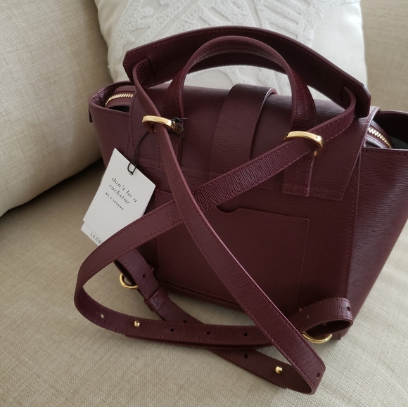 Senreve mini maestra mimosa bag Bordeaux gold hardware brand new with tag - Picture 6 of 13